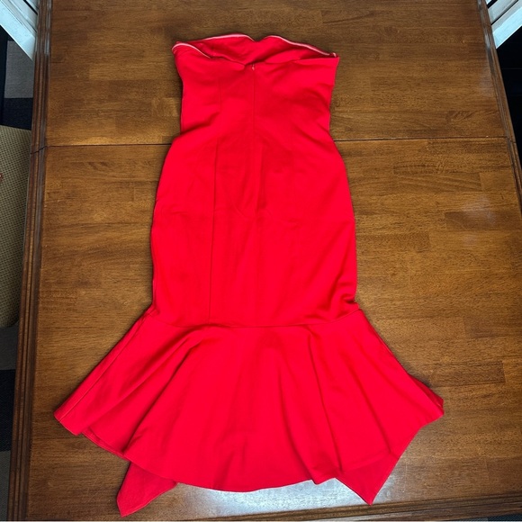 Chrissy Teigan X Revolve Medium Red Landon Dress Strapless NWT Sexy Hottie Date - Picture 7 of 12